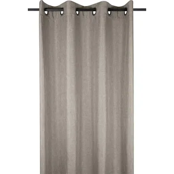 Sprchový závěs STOF Závěs s kroužky BEA, 140 x 260 cm, tmavě béžový