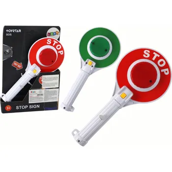 Hra na obchod LEAN Toys Dětská policejní plácačka STOP se světlem