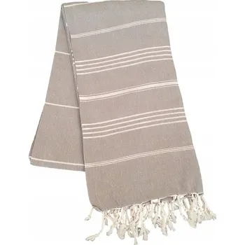 Osuška do sauny hammam Sułtan 100x180 cm, světle šedá