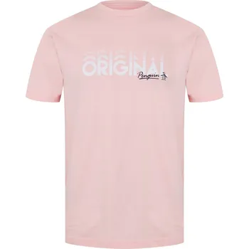 Pánské tričko Tričko Original Penguin Pink 1055425 Small