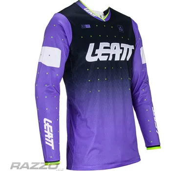cyklistický dres Pánský MX dres LEATT Moto 4.5 Lite Jersey Ultra Violet 2024 M