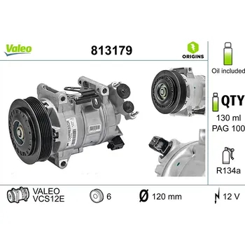 Kompresor klimatizace Kompresor, klimatizace VALEO 813179