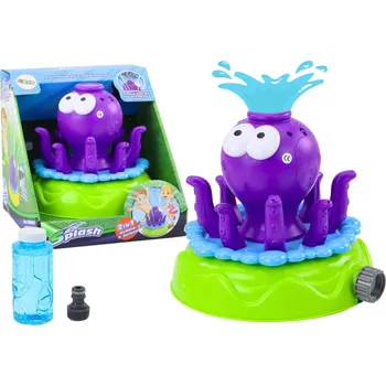 Bublifuk LEAN Toys Výrobník bublin chobotnice fialová