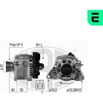 Alternátor Generátor ERA 210651