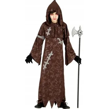 Karnevalový kostým KOSTÝM MALÝ SEKÁČ SMRTI HNĚDÁ TOGA 116