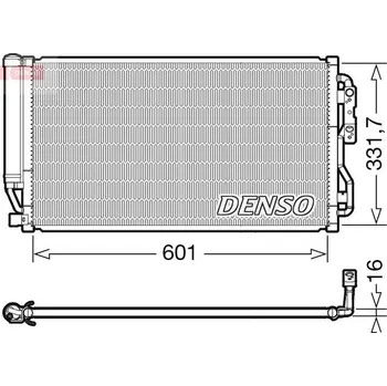 Výparník klimatizace Kondenzátor, klimatizace DENSO DCN05035