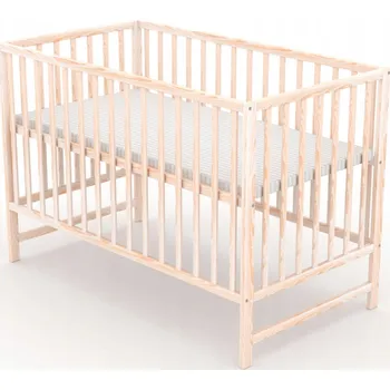 Dětská postýlka Dřevěná postýlka Baby Nellys 60 x 120 cm béžová