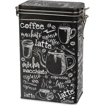 Dóza na potraviny Dóza na kávu Macchiato 500 g s klipem plechová