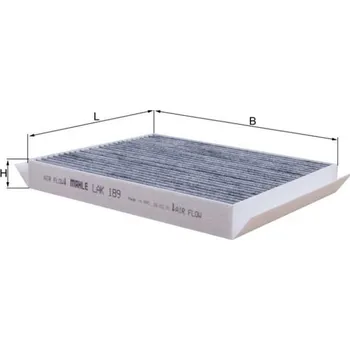 Ventilátor topení a klimatizace Filtr, vzduch v interiéru KNECHT LAK 189