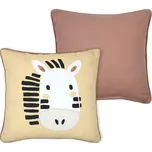 STOF Dekorační polštář do dětského pokoje COQUIN zebra, 40 x 40 cm