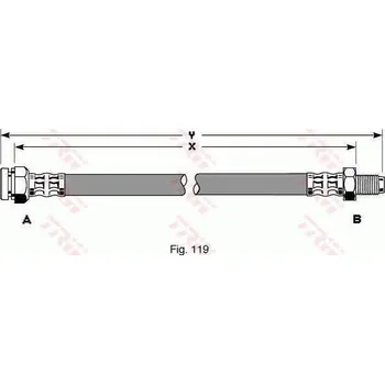 Brzdová hadice Brzdová hadice TRW PHB270