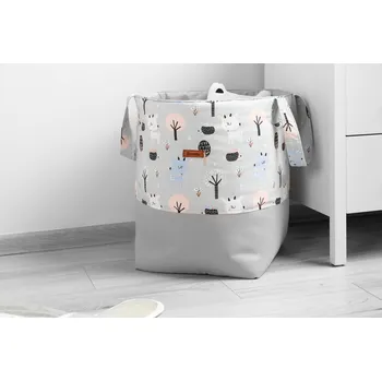 úložný prostor na hračky Sensillo Bavlněný koš na hračky medium srnečky