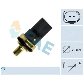 Čidlo automobilu Snímač, teplota chladiva FAE 33784