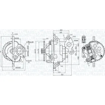 Olejové čerpadlo Olejové čerpadlo MAGNETI MARELLI 351516000011