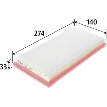 Vzduchový filtr Vzduchový filtr VALEO 585457