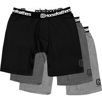 Pánské spodní prádlo Boxerky Horsefeathers DYNASTY LONG 3PACK BOXER SHORTS (assorted) S