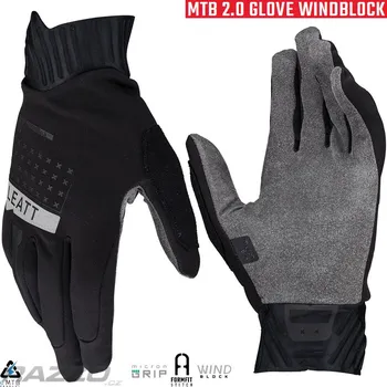 Chránič rukou Zateplené rukavice na kolo Leatt MTB 2.0 WindBlock Glove Black 2026 11 - XL
