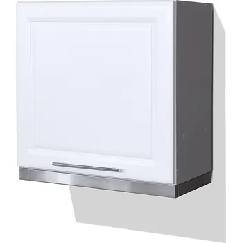 Kuchyňská linka Nabytekmorava Horní závěsné skříňky nad digestoř Kuchyň korpus: šedá, Kuchyň dvířka: Bílá 7388