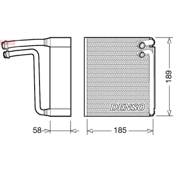 Výparník klimatizace Výparník, klimatizace DENSO DEV09025