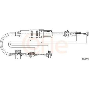 Spojkové lanko Tažné lanko, ovládání spojky COFLE 92.10.3441