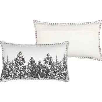 Polštář STOF Dekorační polštář LANDRY stromečky, 35 x 60 cm