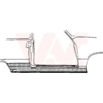 Prah karosérie Nástupní panel VAN WEZEL 5880102