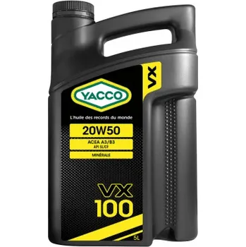 Autodíl Motorový olej YACCO VX 100 20W-50, 5L