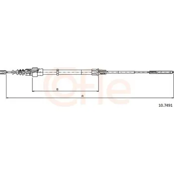 Autodíl Tažné lanko, parkovací brzda COFLE 10.7491