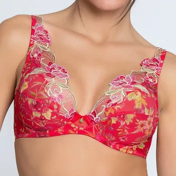 Podprsenka Lise Charmel - Foret rubis podprsenka triangle nevyztužená santal rouge 70D ACJ7417