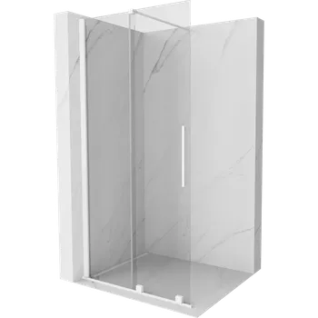 Mexen Velar posuvná sprchová stěna Walk-in 90 x 200 cm, transparentní 8 mm, bílá - 871-090-000-03-20 Sprchové stěny