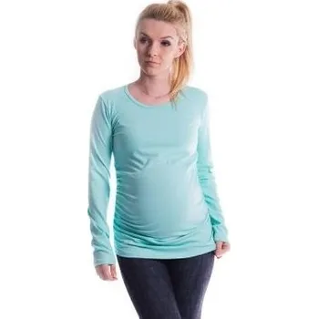 Dámská móda Be MaaMaa Těhotenské triko ELLIS - máta, Velikosti těh. moda L/XL