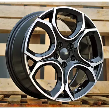 Alu kolo Alu kola Racing Line Y1232, 19x8 5x112 ET45, černá + leštění vhodné pro VW ID.4, VW ID.5, VW ID.7