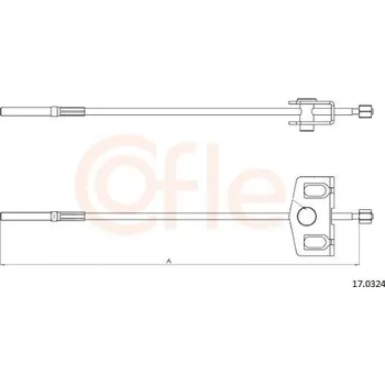 Auto-moto Tažné lanko, parkovací brzda COFLE 17.0324