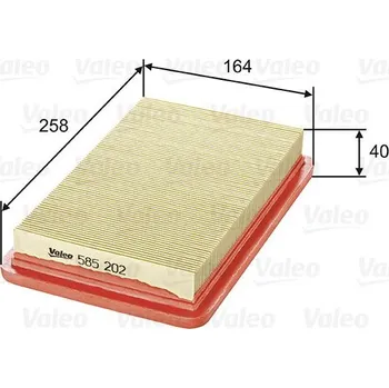 Vzduchový filtr Vzduchový filtr VALEO 585202