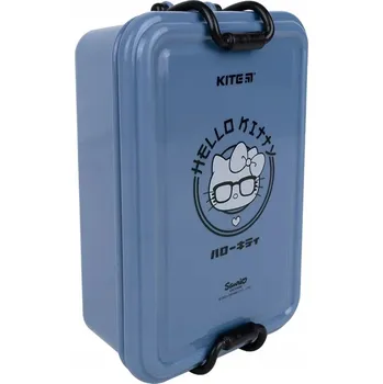 Svačinový box SVAČINOVÝ BOX LUNCHBOX DO ŠKOLY PŘIHRÁDKY 650ml MODRÝ Hello Kitty