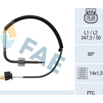 Čidlo automobilu Čidlo, teplota výfukových plynů FAE 68029