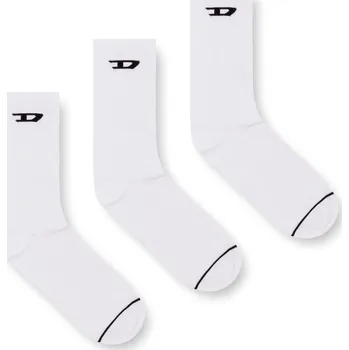 Pánské ponožky PONOŽKY DIESEL SKM-D-CREW-LIGHT-SOCKS WHITE3