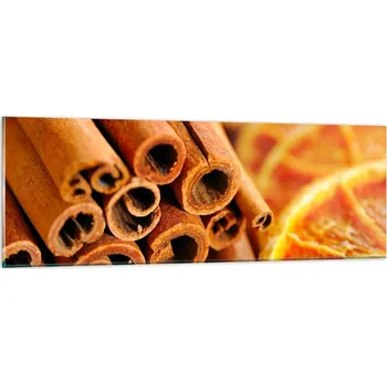 Obraz Skleněný obraz do obýváku ložnice 90x30 pomeranč obrazy na zeď sklo