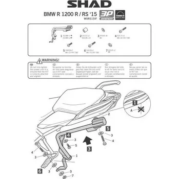 Zavazadlo na motocykl Montážní sada boxů SHAD 3P pro BMW R1200