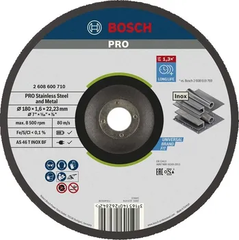 Řezný kotouč Bosch Řezací kotouč PRO Stainless Steel and Metal 2608600710