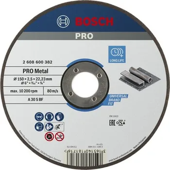 Řezný kotouč Bosch Řezací kotouč PRO Metal 2608600382