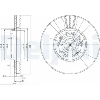 Brzdový kotouč Brzdový kotouč DELPHI BG2829