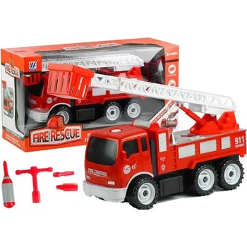 autíčko LEAN Toys Hasičské auto s nářadím k demontáži