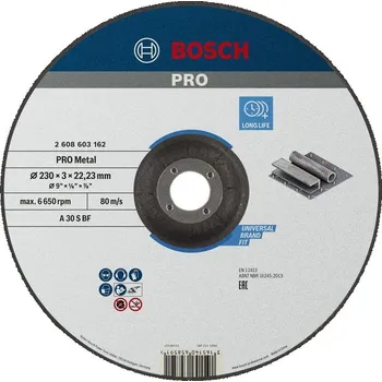 Řezný kotouč Bosch Řezací kotouč PRO Metal 2608603162