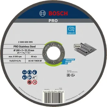 Řezný kotouč Bosch Řezací kotouč PRO Stainless Steel 2608600095