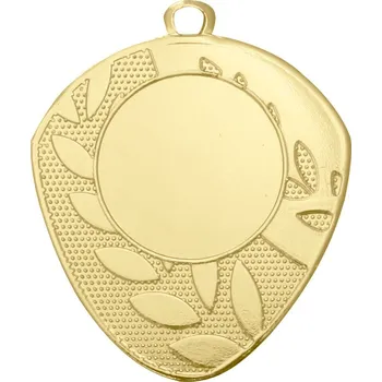 Medaile 46 x 50 mm s emblémem - Zlatá