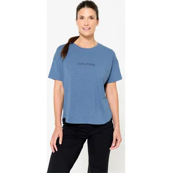 Dámské tričko KIMJALY Dámské tričko s krátkým rukávem na jógu L MODRÁ