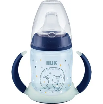 dětská jídelní sada NUK Hrneček First Choice s úchyty Night, 6-18 m+