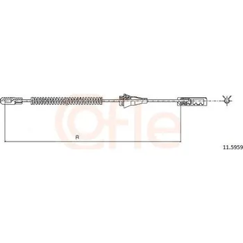 Autodíl Tažné lanko, parkovací brzda COFLE 11.5959