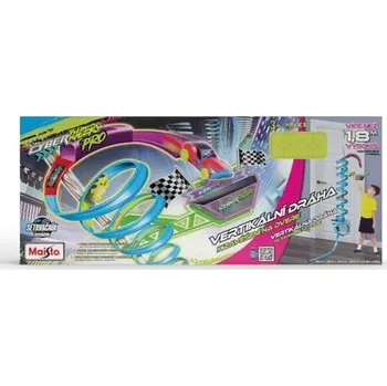 autíčko Maisto - Cyber Racers, Play set - Vertikální dráha na dveře s autíčkem, výška cca 2m